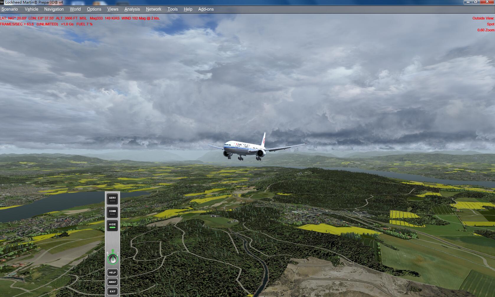 飞往苏黎世-8747 