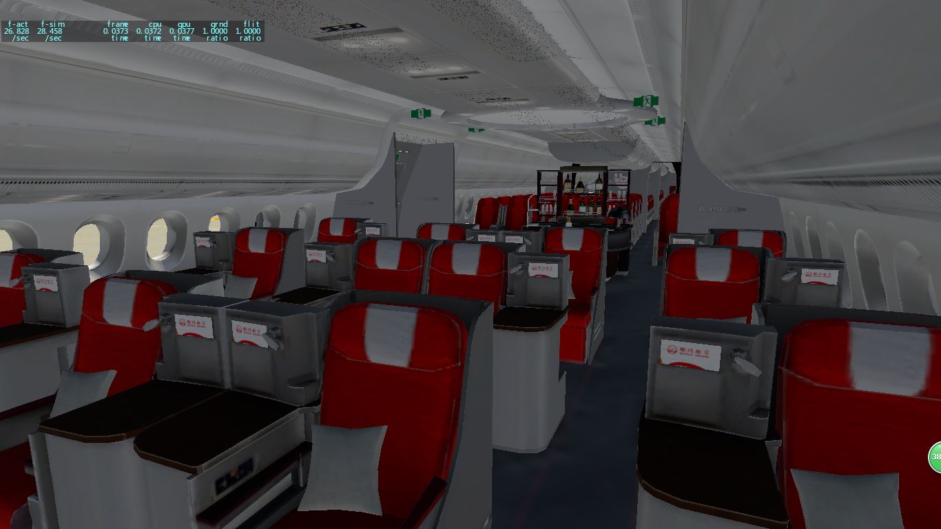 四川航空A350熊猫彩绘机 XP11-4354 
