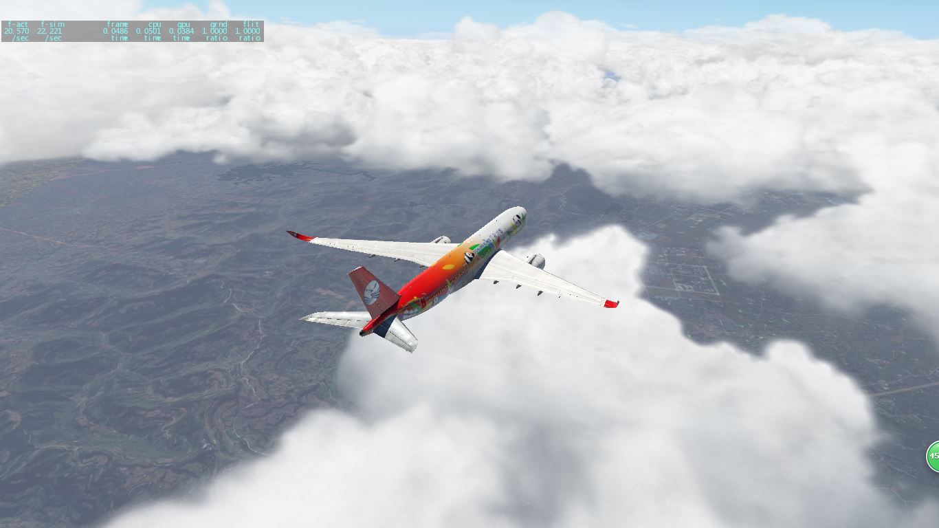 四川航空A350熊猫彩绘机 XP11-4438 