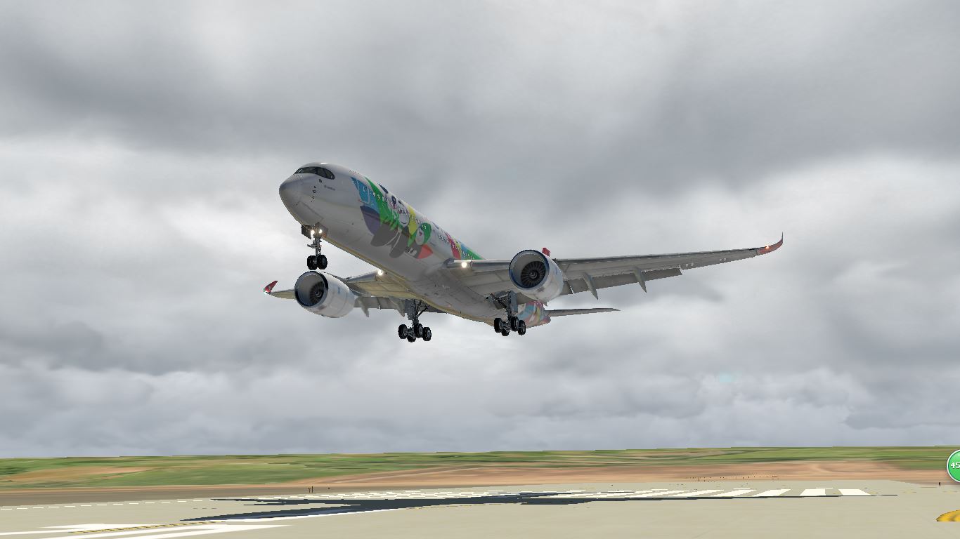 四川航空A350熊猫彩绘机 XP11-719 