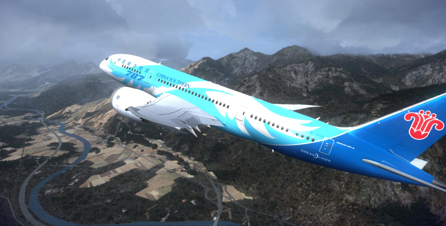 FSX QW787  VS P3D PMDG777 谁更美？-1709 