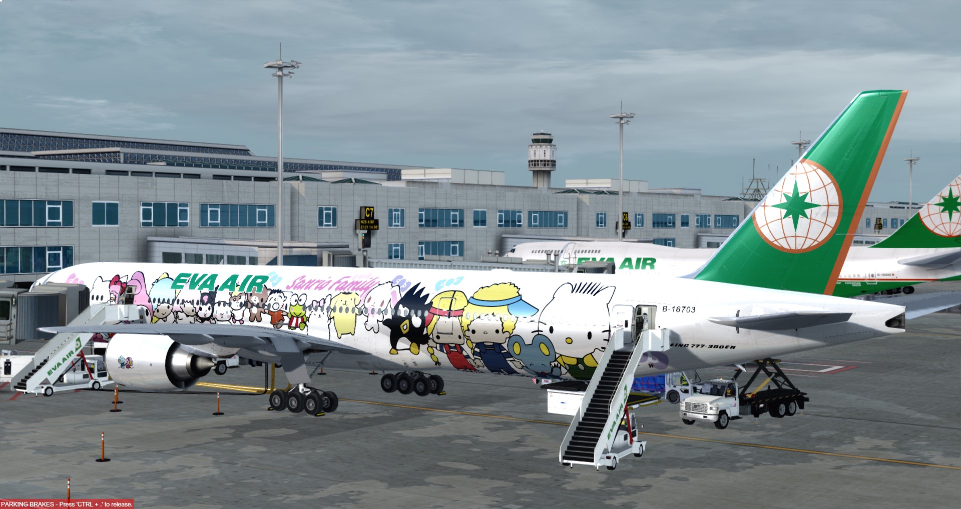 P3D V4 77W 长荣航空 VHHH-RCTP-1540 