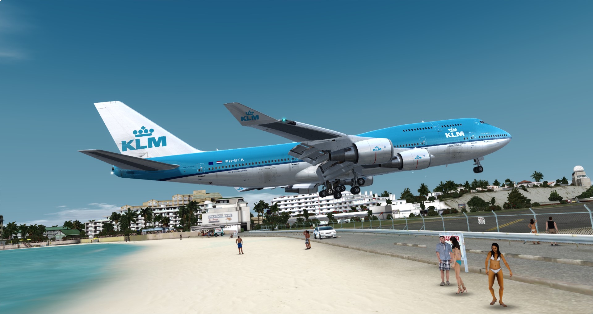 怀念曾经朱莉安娜公主TNCM的KLM744 那些非常的744降落镜头-2085 