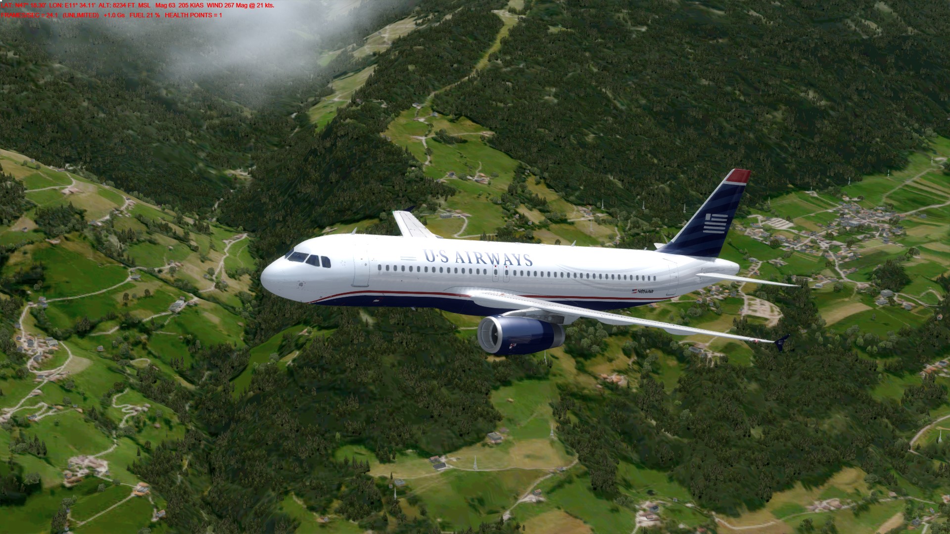 P3D V4.1，FSL320，LOWI飞LIPY短途-2306 