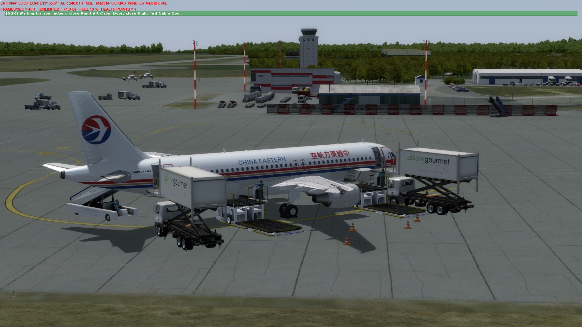 继续FSL320的短途飞行，ORBX小机场，LDPL--LDDU-1400 