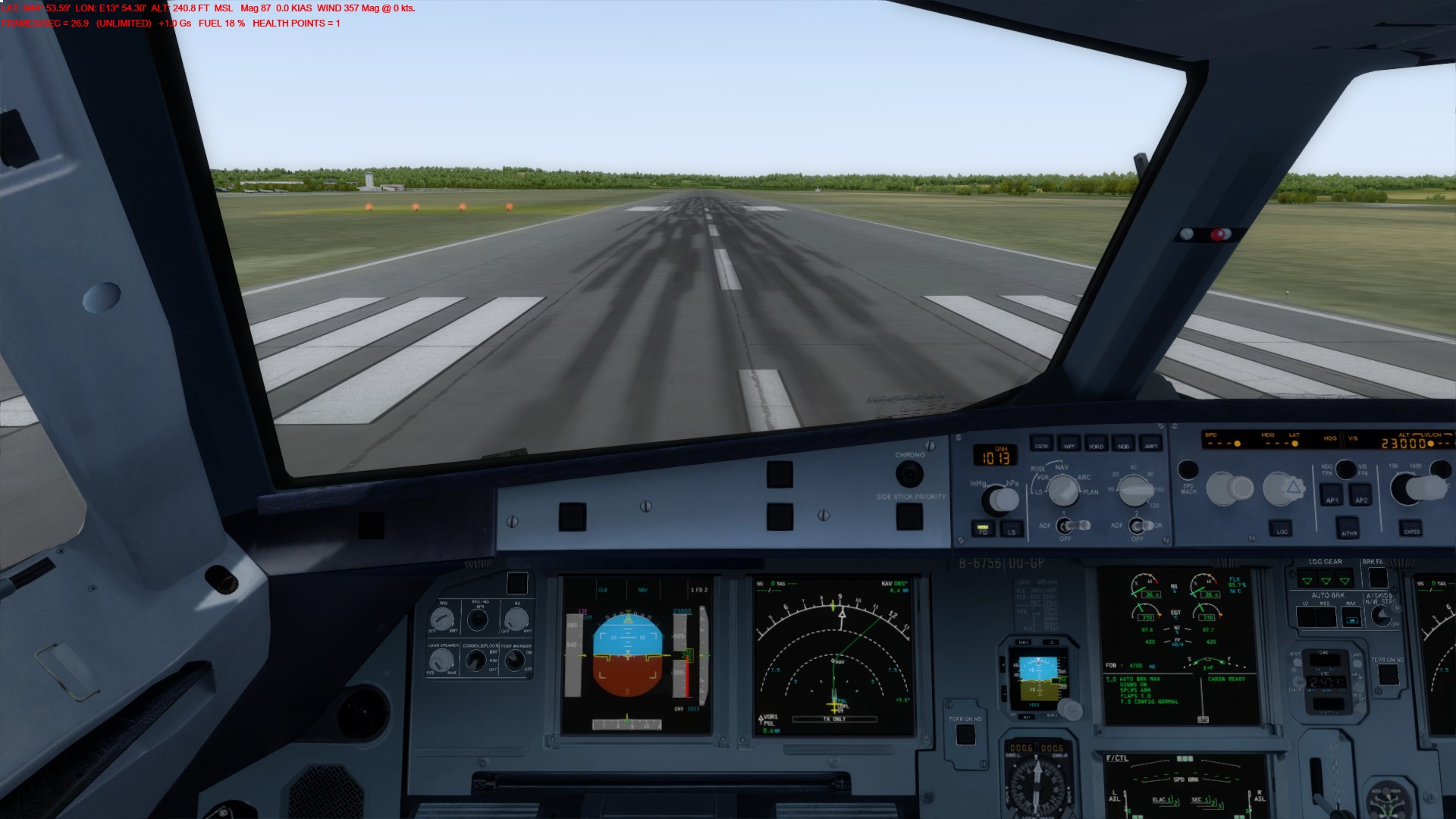 继续FSL320的短途飞行，ORBX小机场，LDPL--LDDU-9115 