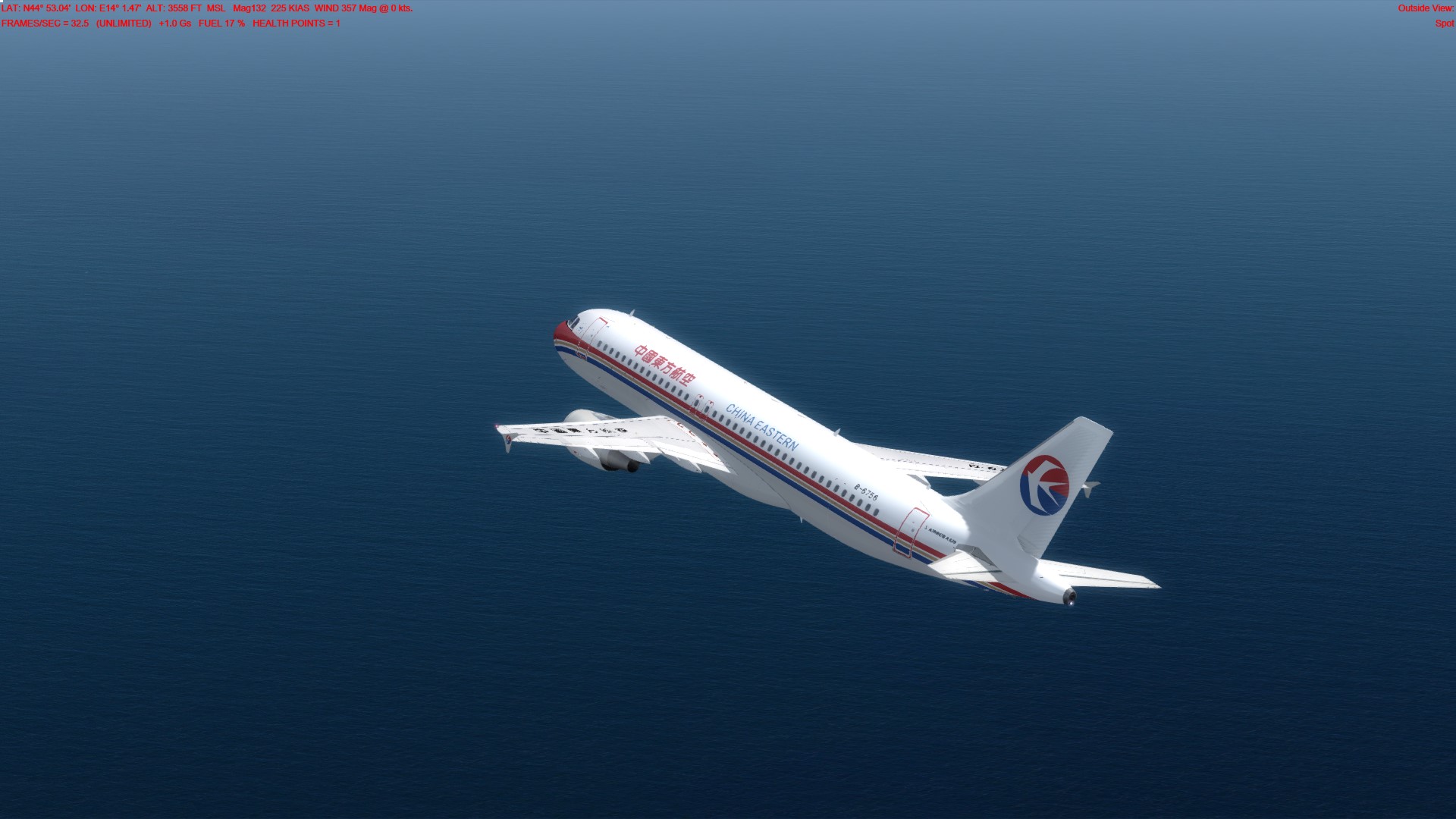 继续FSL320的短途飞行，ORBX小机场，LDPL--LDDU-2705 