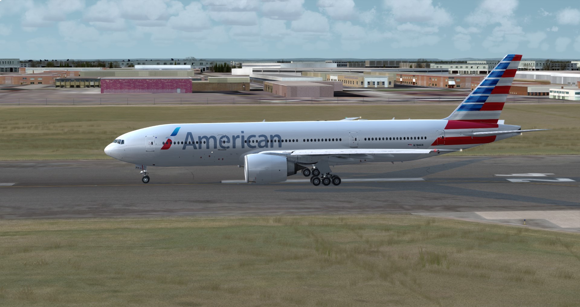 P3D V4 77L American Airlines CYUL-KSFO-7145 