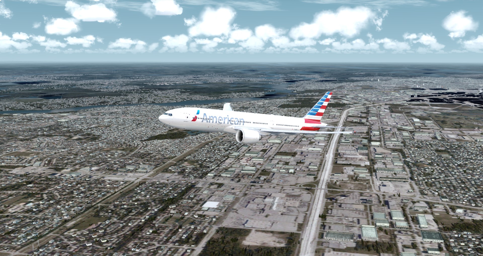 P3D V4 77L American Airlines CYUL-KSFO-3304 
