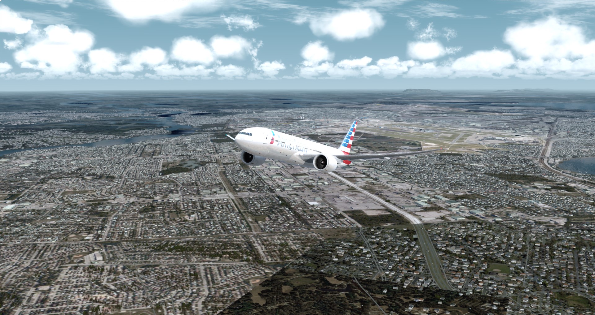 P3D V4 77L American Airlines CYUL-KSFO-3731 
