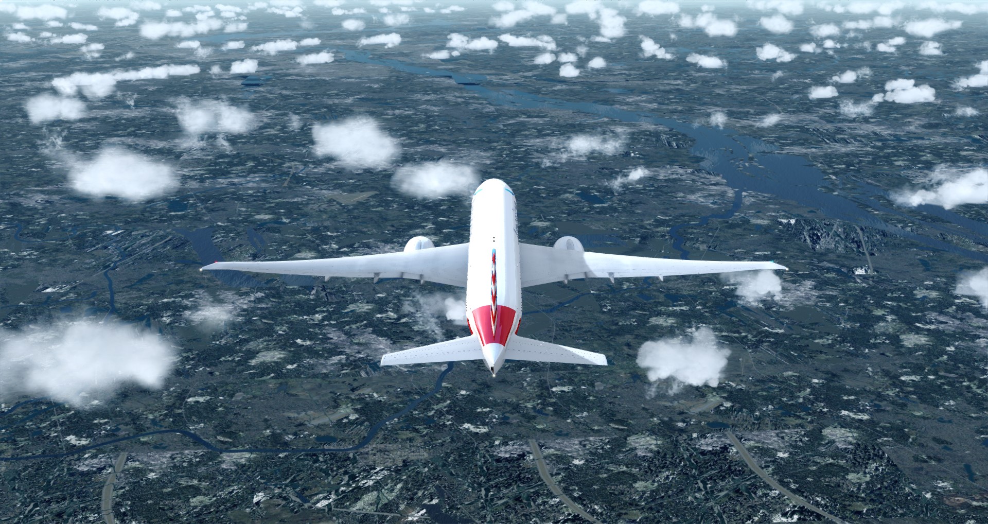 P3D V4 77L American Airlines CYUL-KSFO-8443 