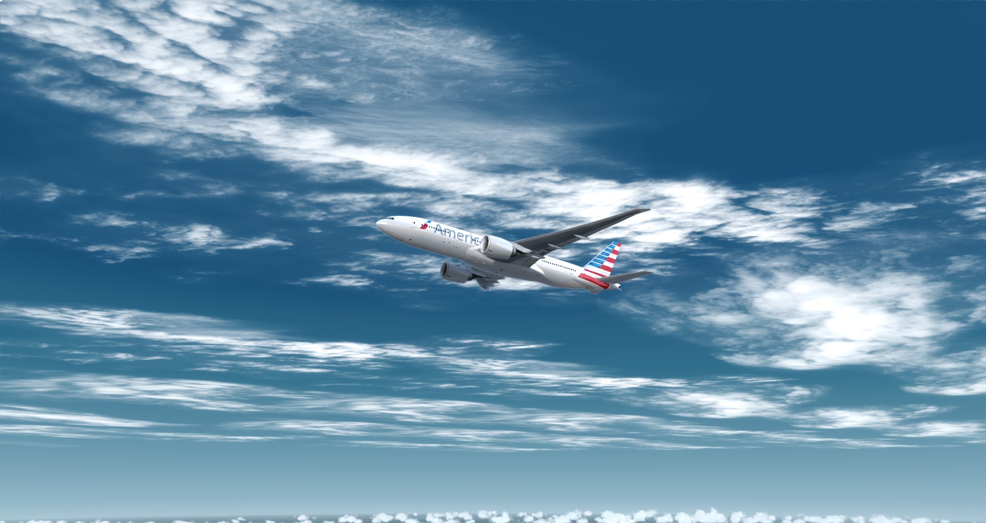 P3D V4 77L American Airlines CYUL-KSFO-6854 