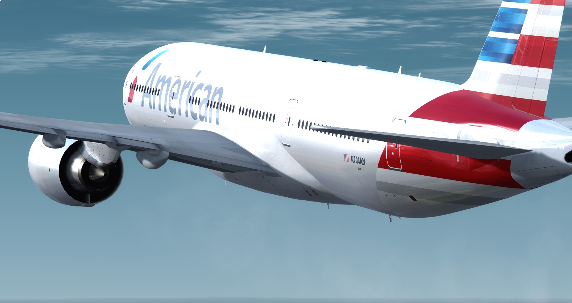 P3D V4 77L American Airlines CYUL-KSFO-4162 