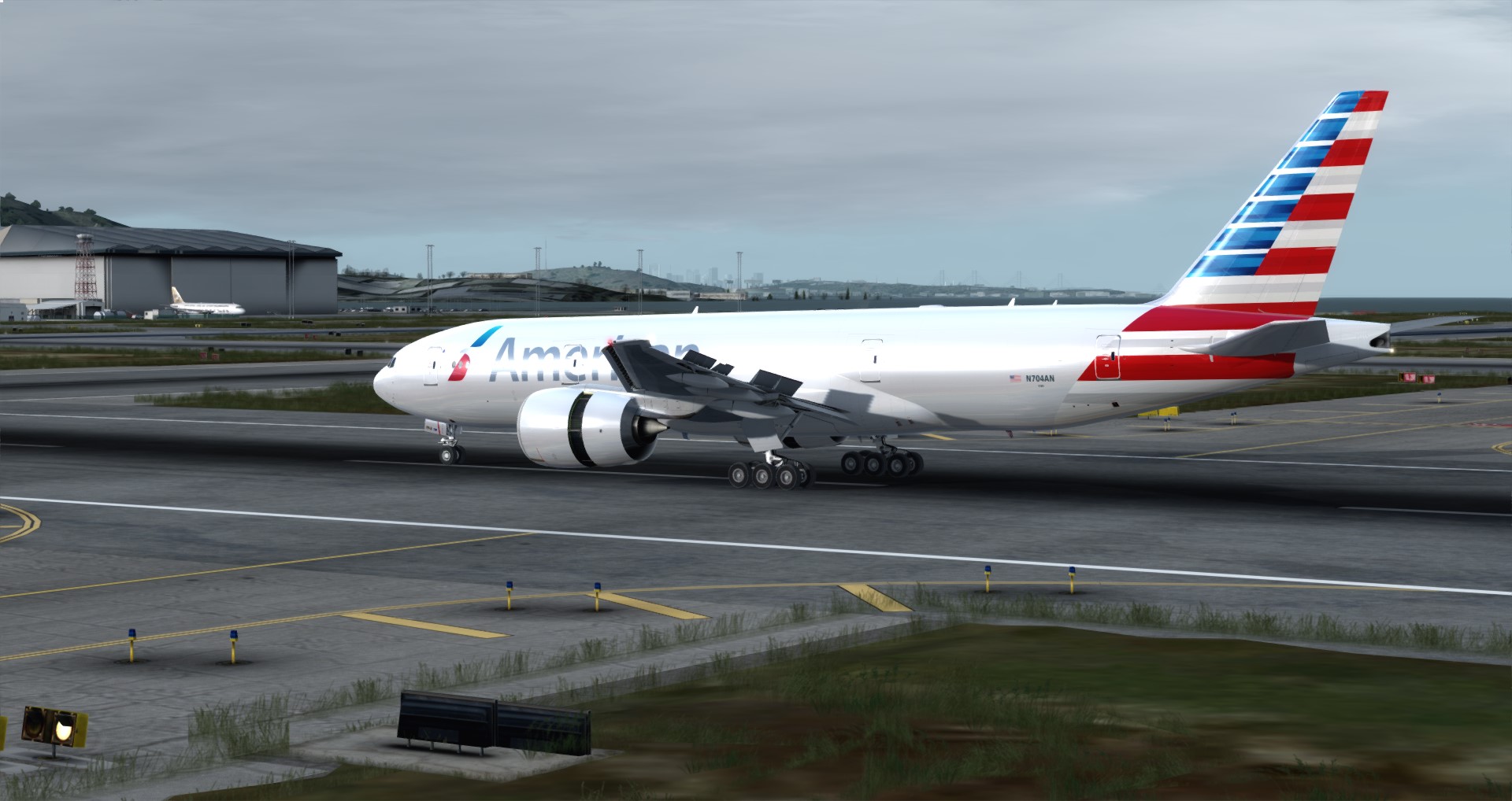 P3D V4 77L American Airlines CYUL-KSFO-2100 