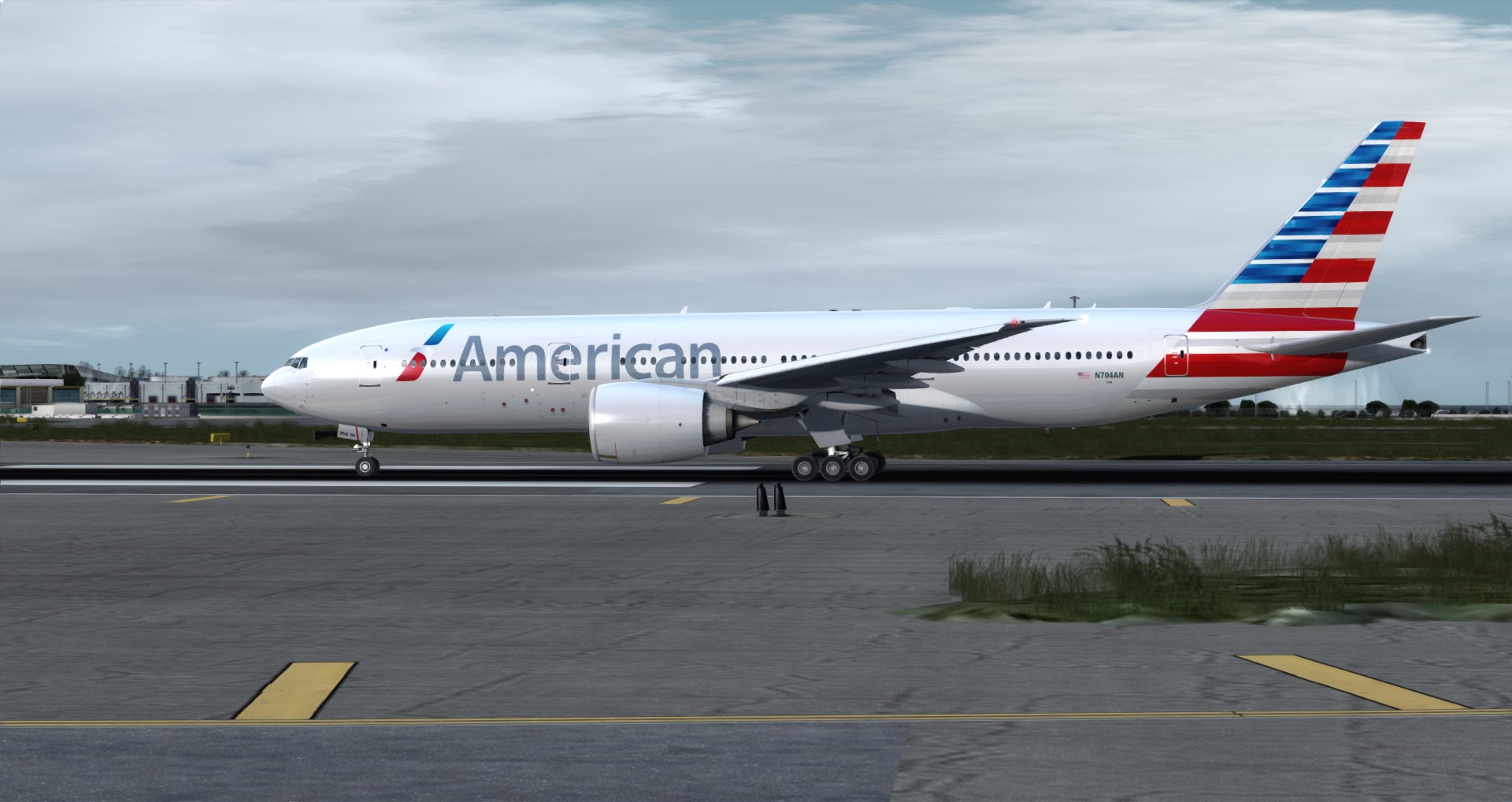 P3D V4 77L American Airlines CYUL-KSFO-2080 