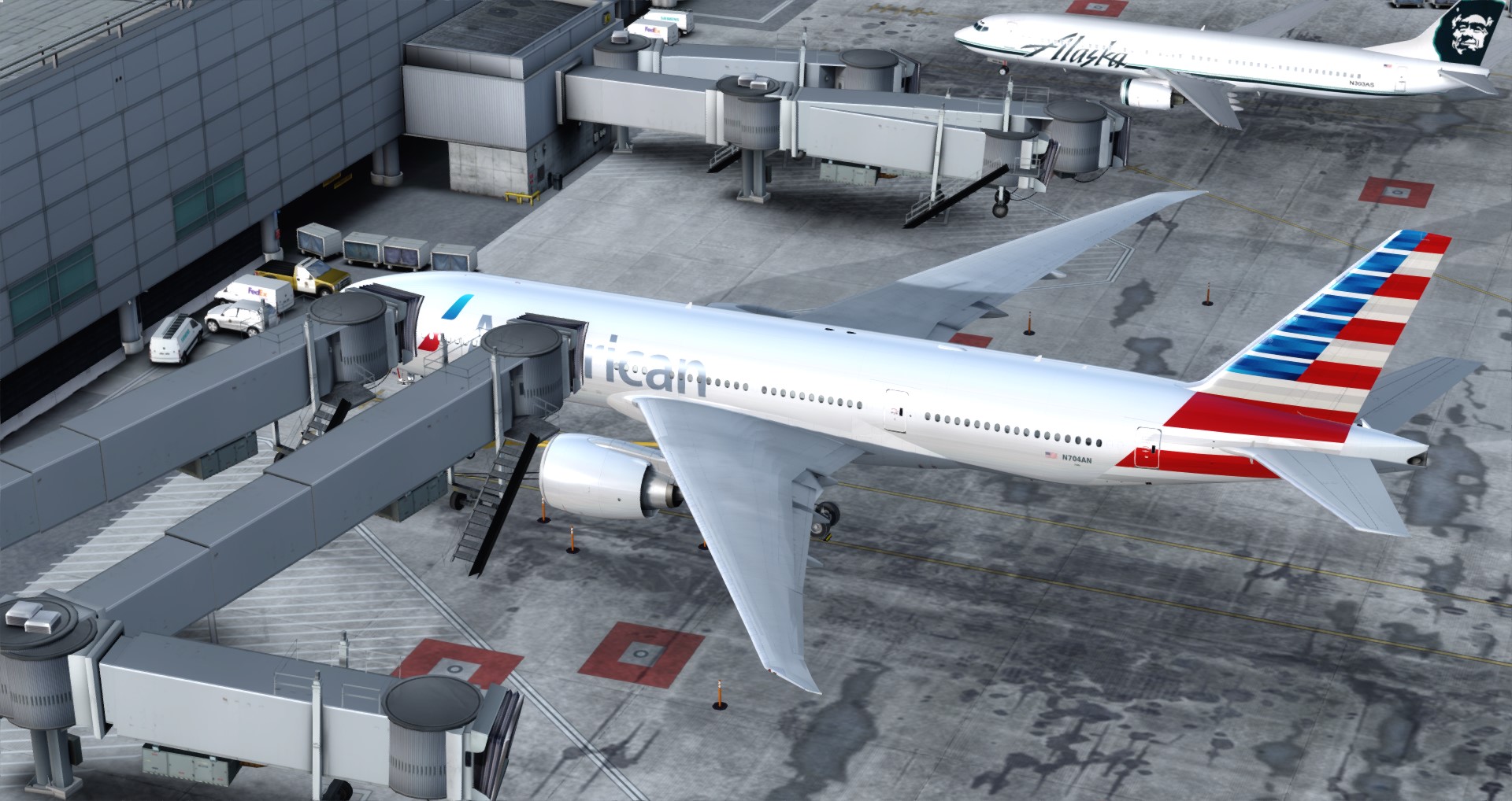P3D V4 77L American Airlines CYUL-KSFO-5799 