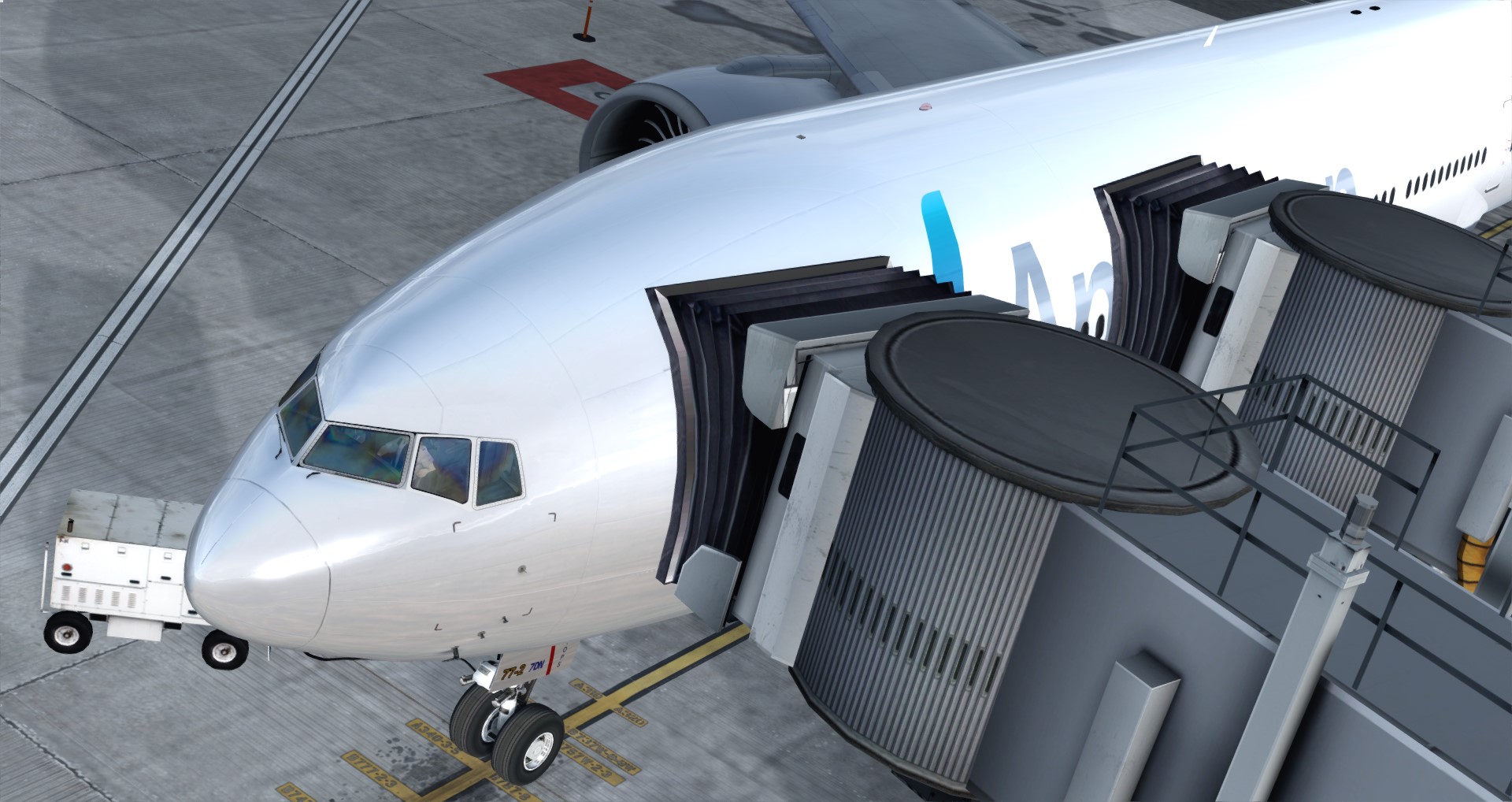 P3D V4 77L American Airlines CYUL-KSFO-9002 