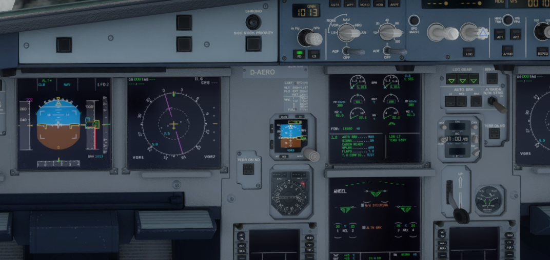 求解为什么我P3Dv3空客系列仪表这么模糊？有解决办法吗-4986 