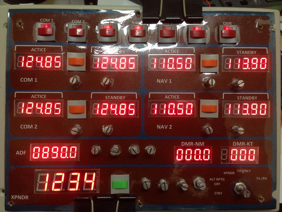 DIY 模拟 nav/com  radio-4596 