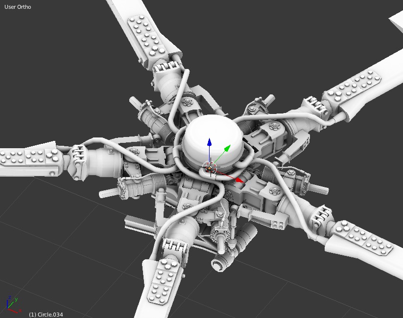 由RED EYES开发的Mi-8直升机-3731 