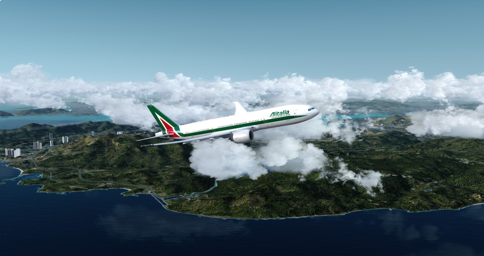 P3D V4 77L Alitalia VHHH-LIRF-5066 