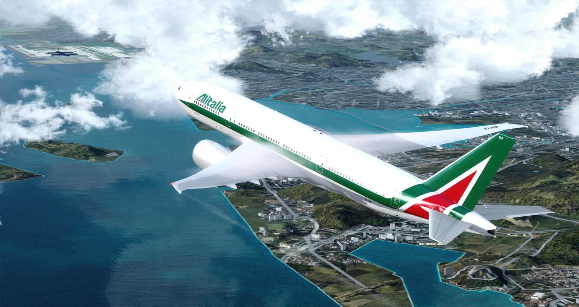 P3D V4 77L Alitalia VHHH-LIRF-5911 