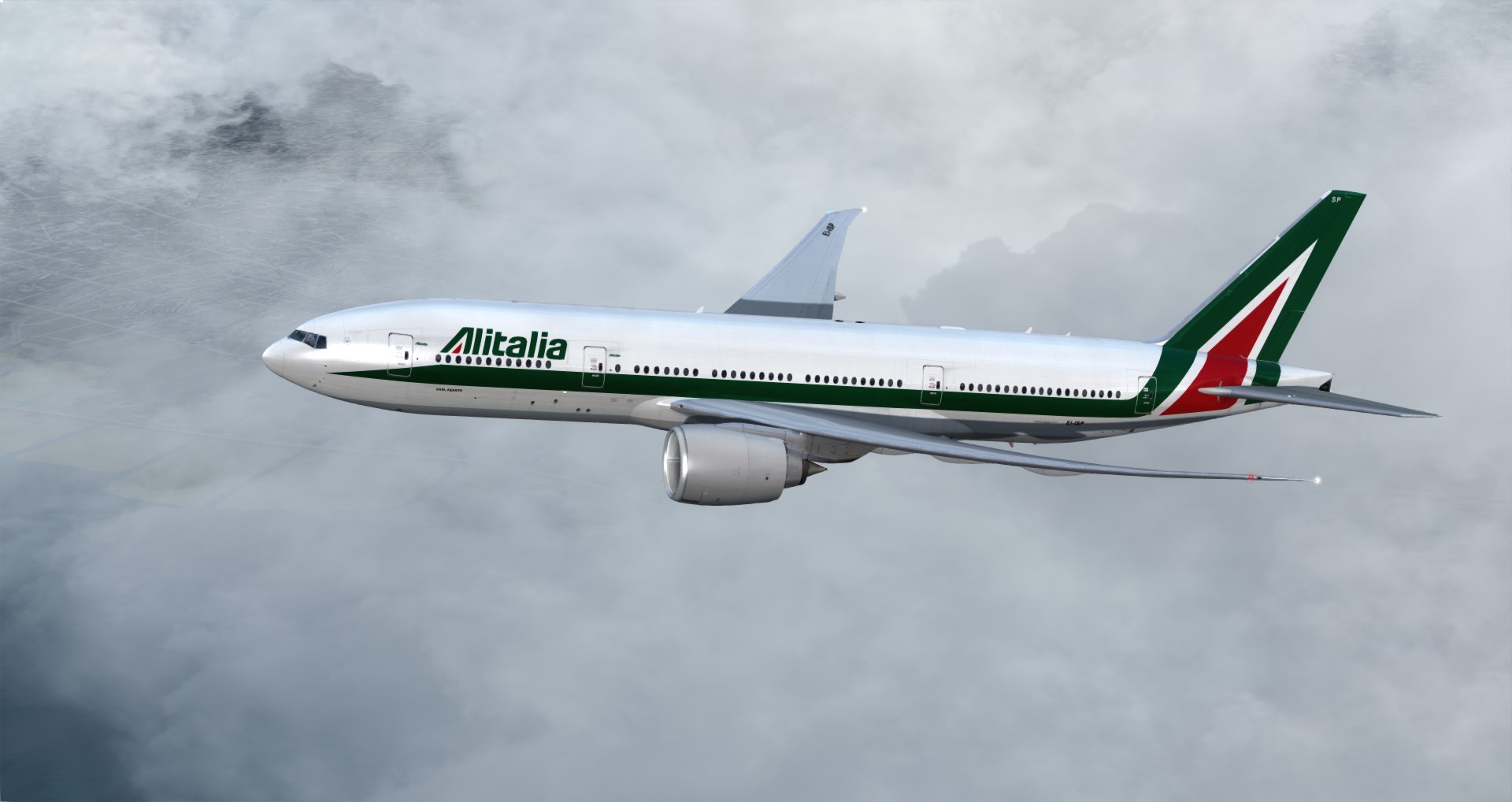 P3D V4 77L Alitalia VHHH-LIRF-6508 