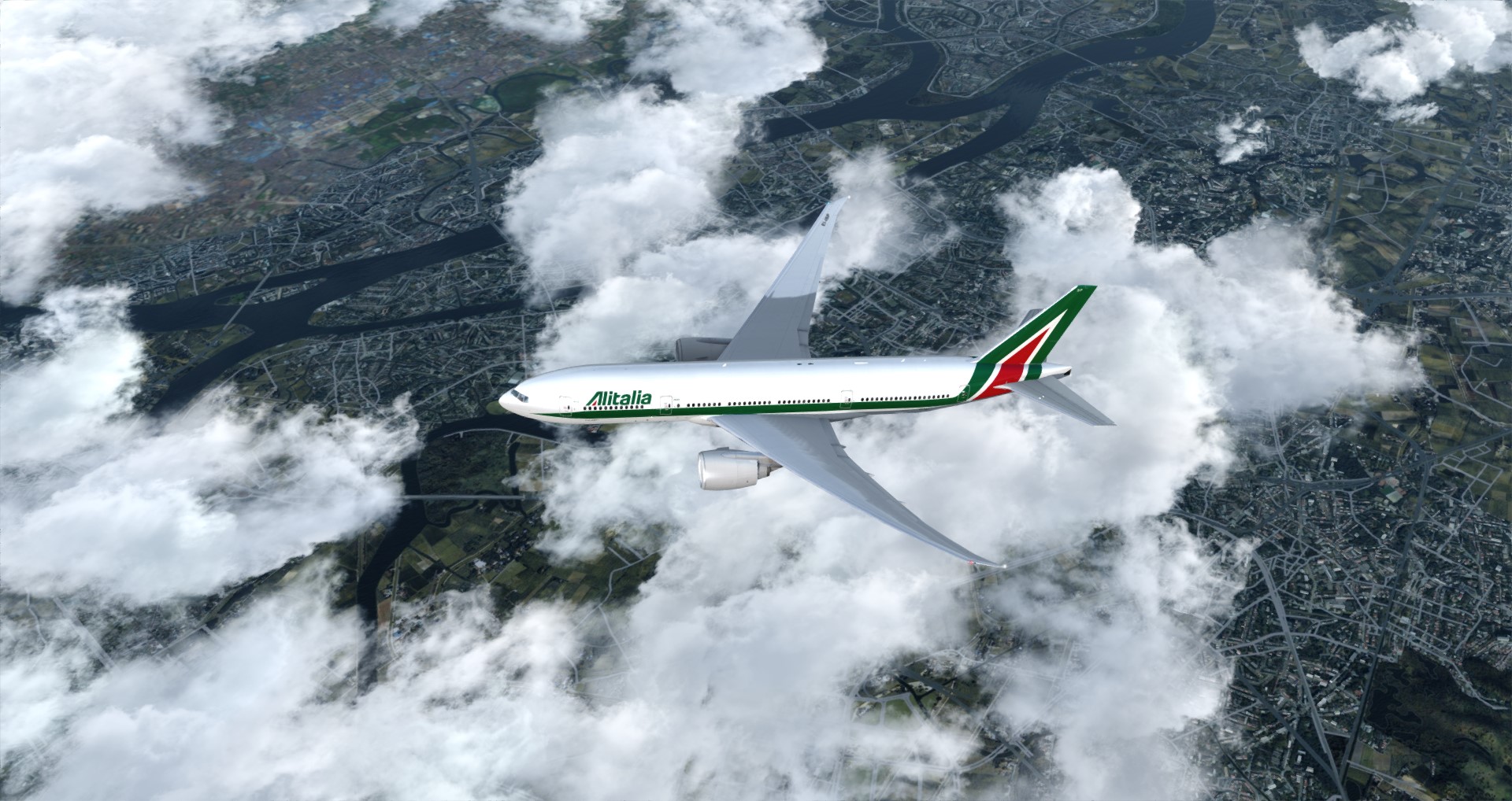 P3D V4 77L Alitalia VHHH-LIRF-845 