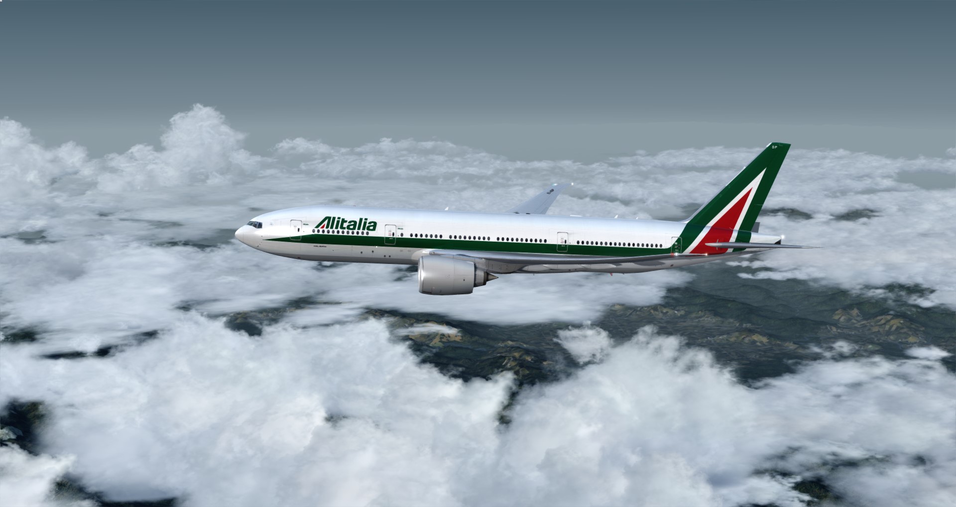 P3D V4 77L Alitalia VHHH-LIRF-5665 