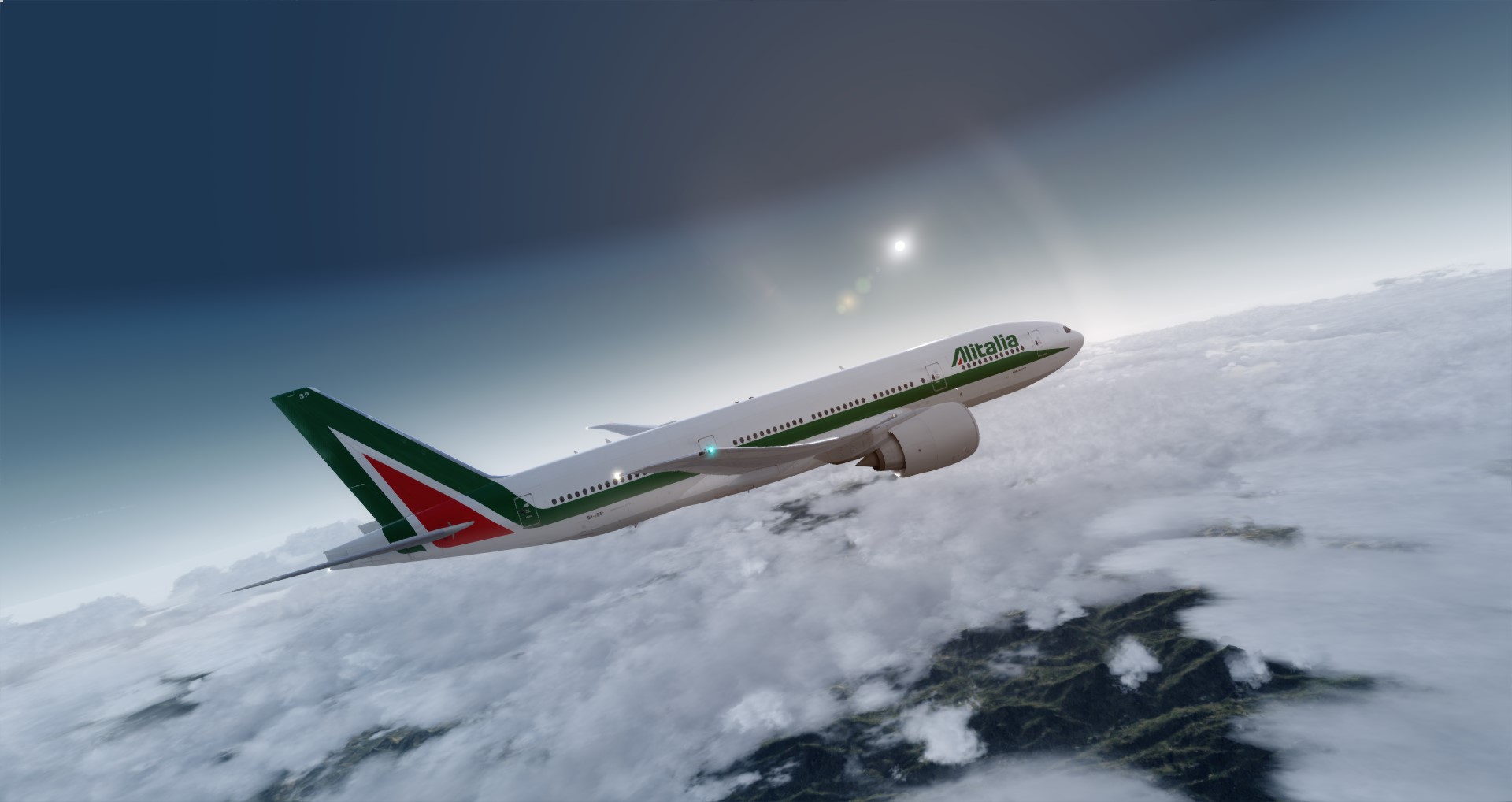P3D V4 77L Alitalia VHHH-LIRF-9327 