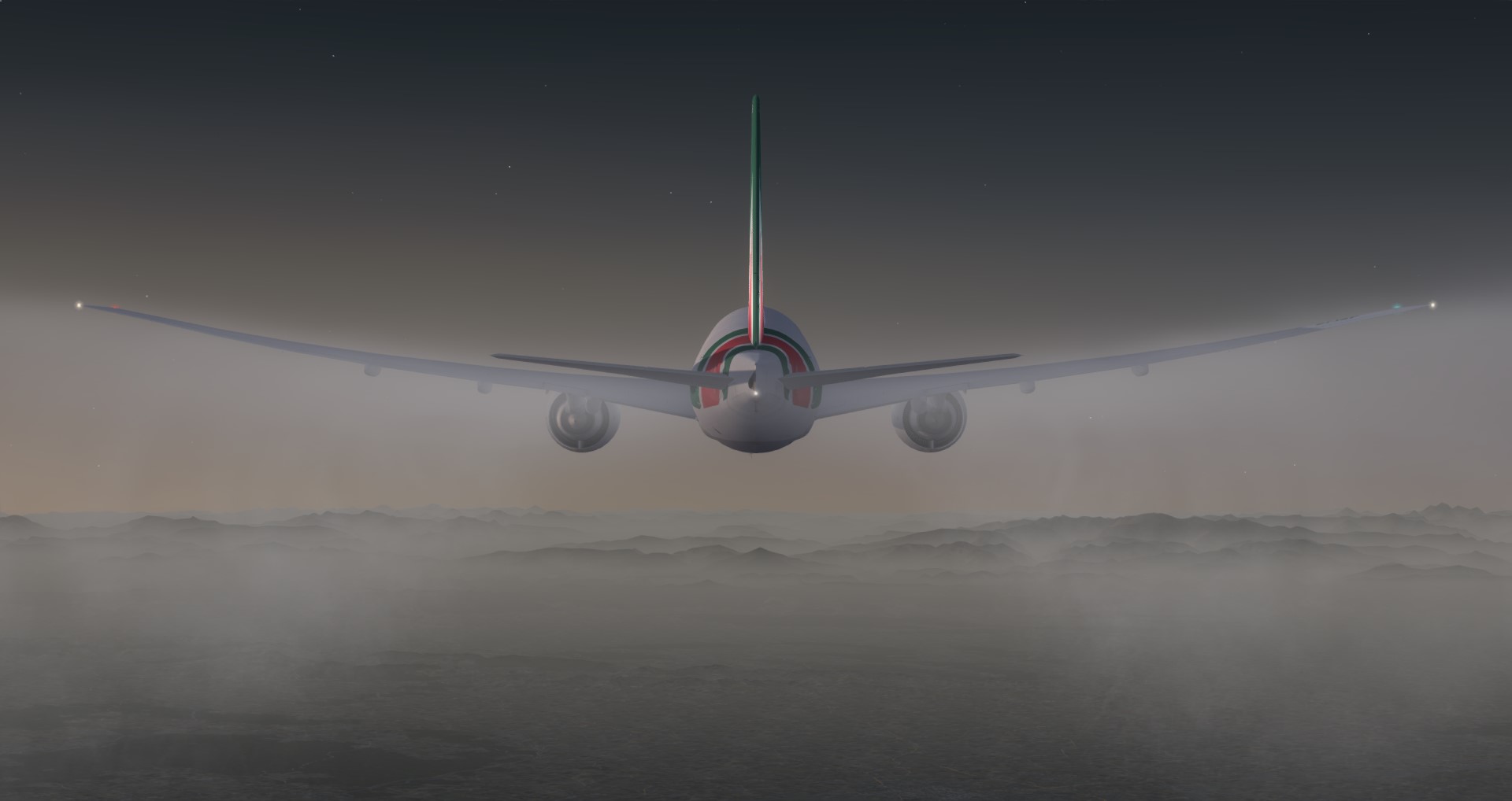 P3D V4 77L Alitalia VHHH-LIRF-7715 