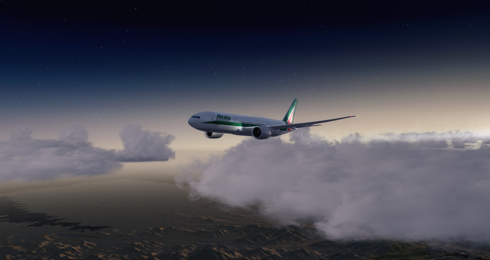 P3D V4 77L Alitalia VHHH-LIRF-5983 