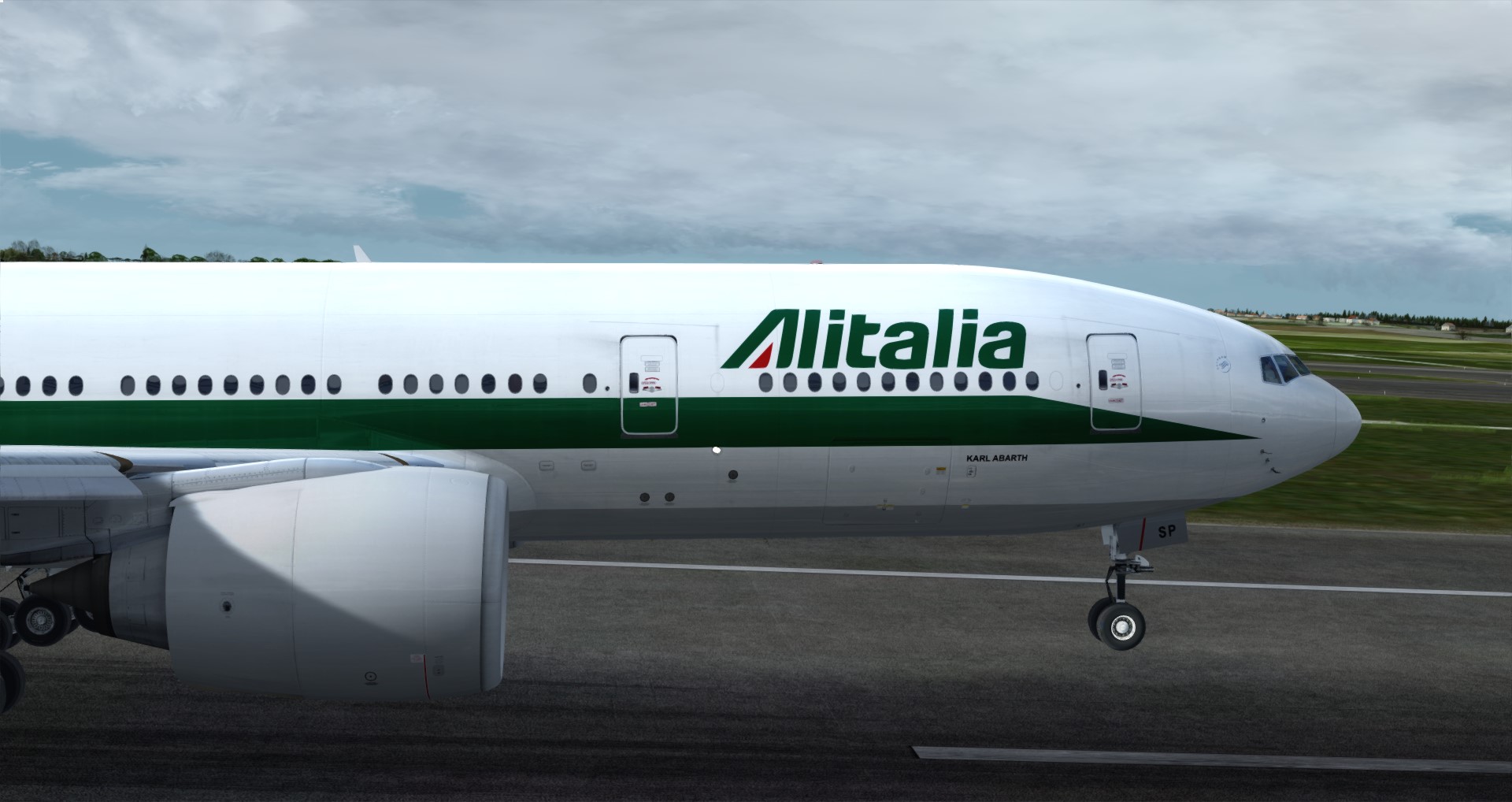 P3D V4 77L Alitalia VHHH-LIRF-5836 
