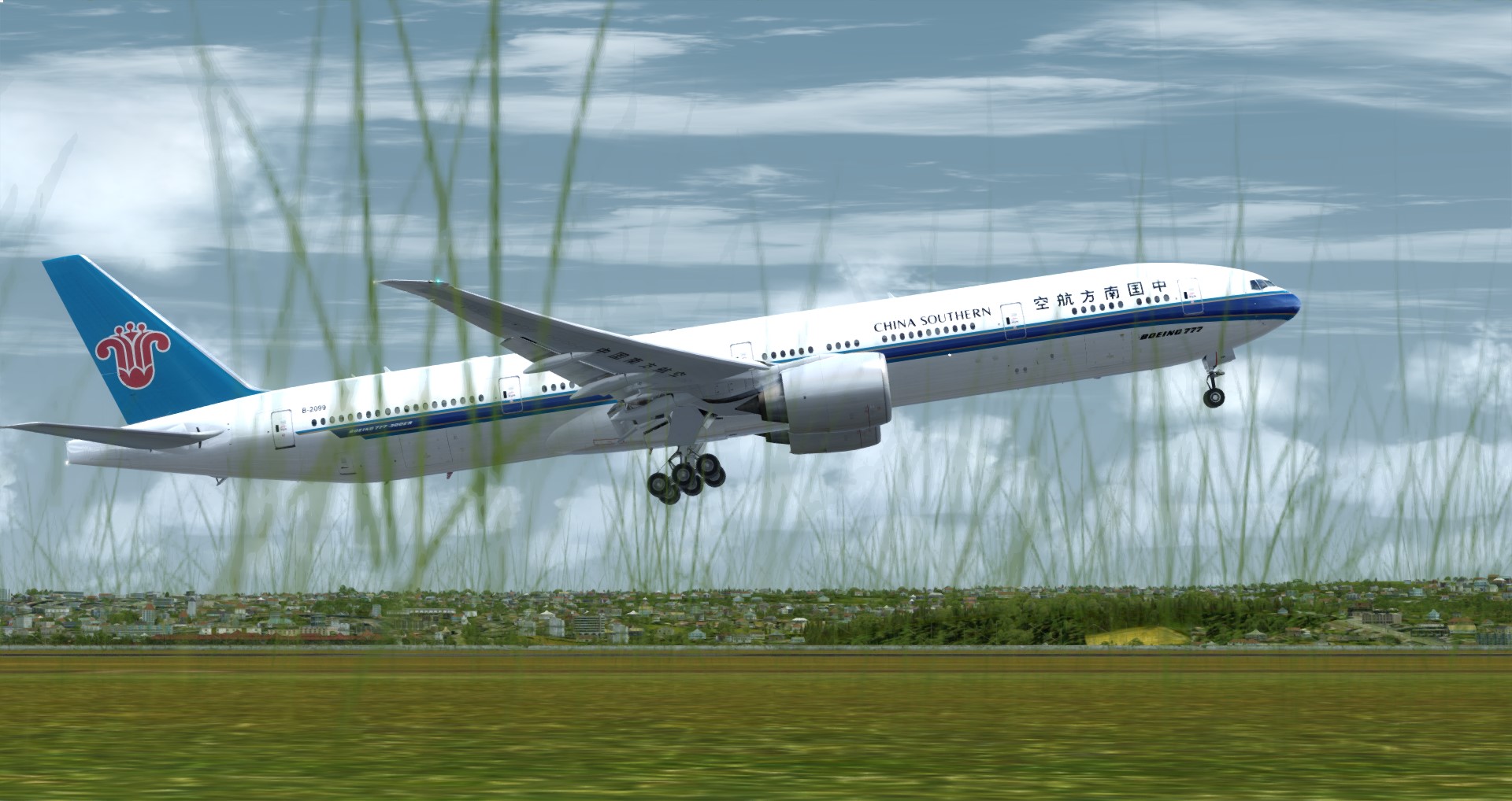 P3D V4 77W China Southern Airlines WADD-ZGGG 营救同胞-9713 