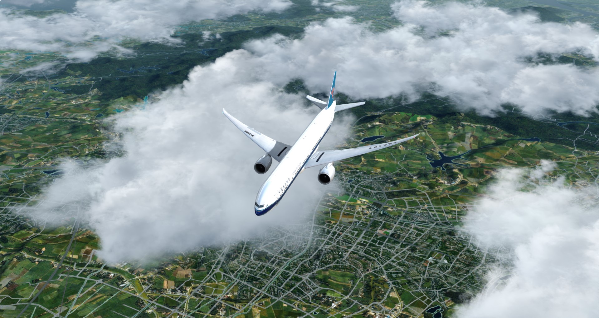 P3D V4 77W China Southern Airlines WADD-ZGGG 营救同胞-6376 