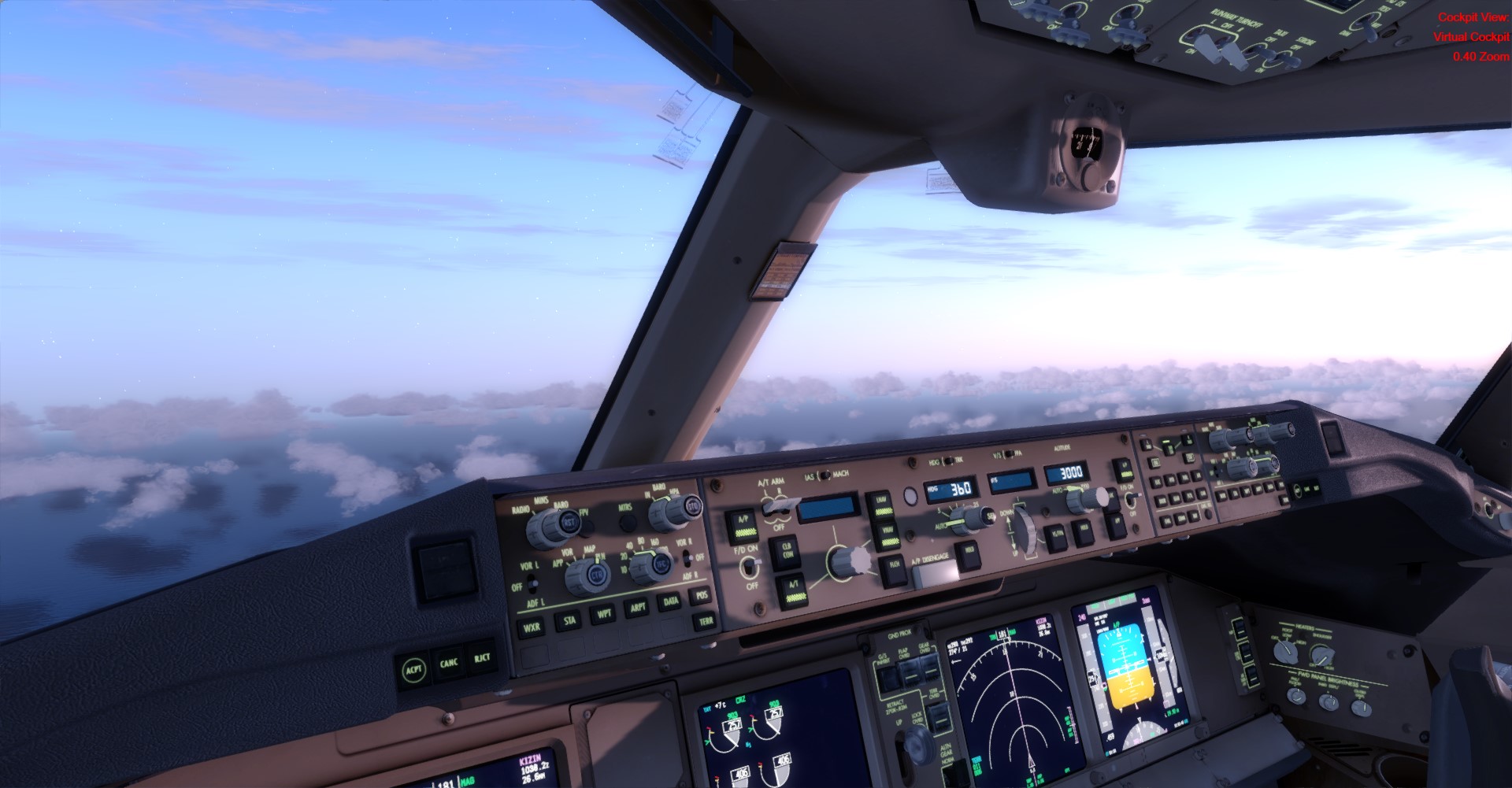 日落中的 777-6384 