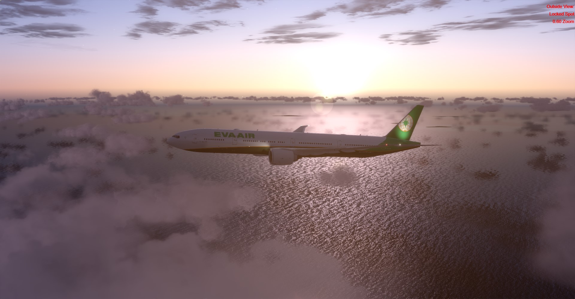 日落中的 777-7743 