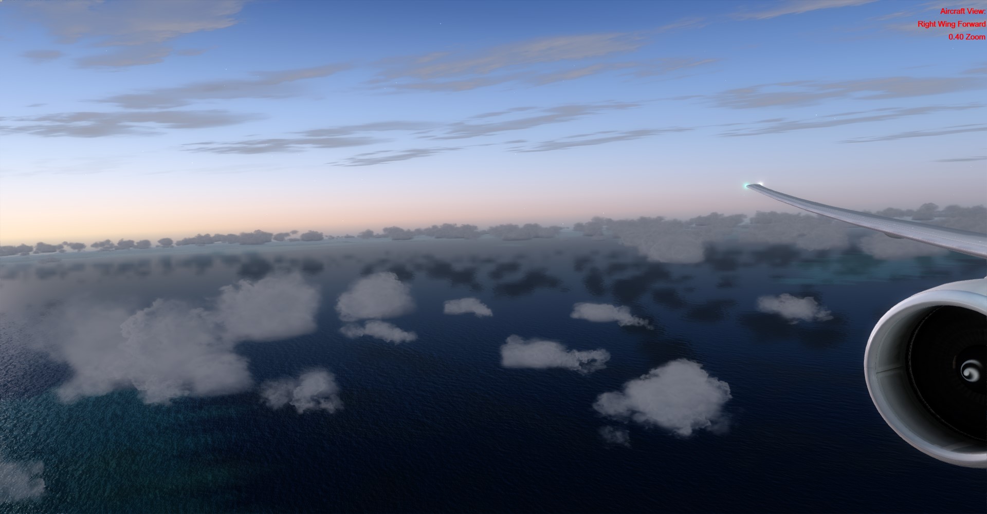 日落中的777-4394 