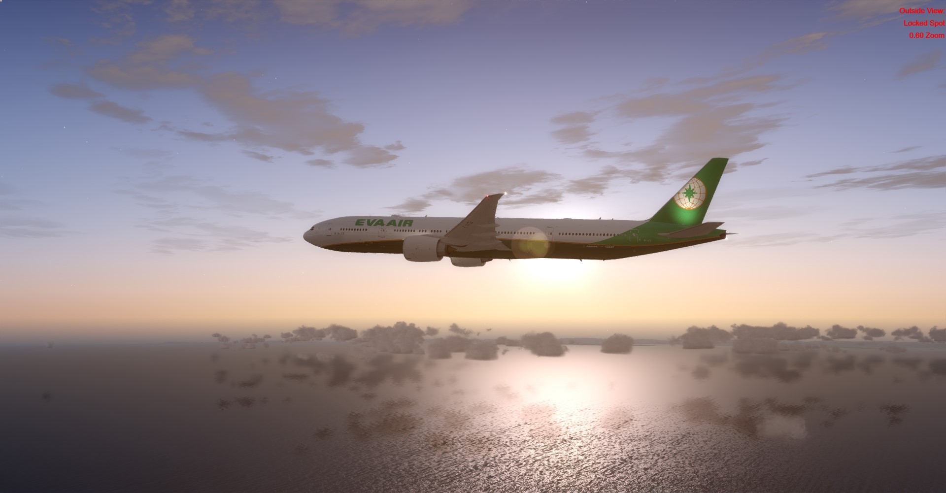 日落中的777-4851 