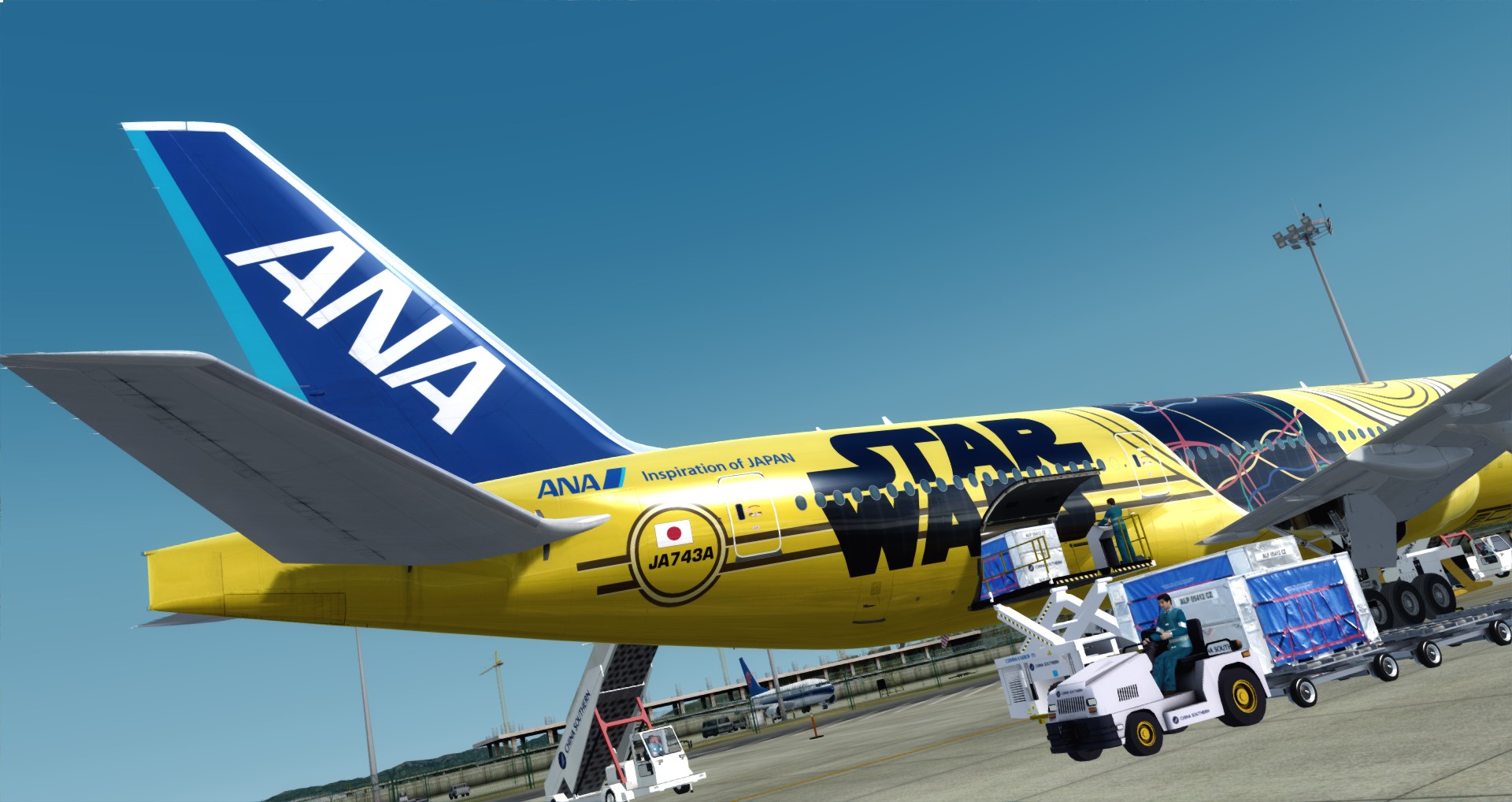 P3D V4 77L ANA Star Wars ZGGG-ZSPD-RJGG-2166 