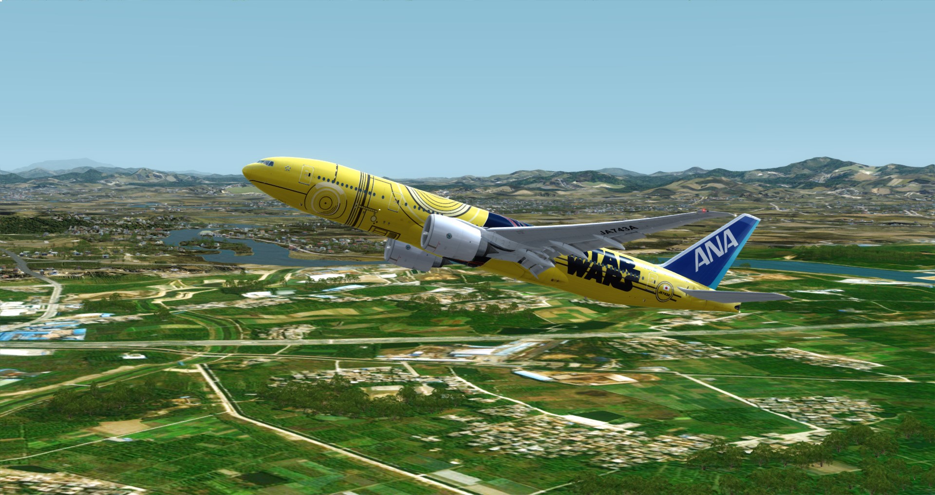 P3D V4 77L ANA Star Wars ZGGG-ZSPD-RJGG-9974 