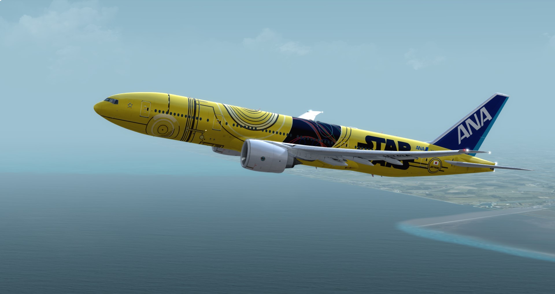 P3D V4 77L ANA Star Wars ZGGG-ZSPD-RJGG-1320 