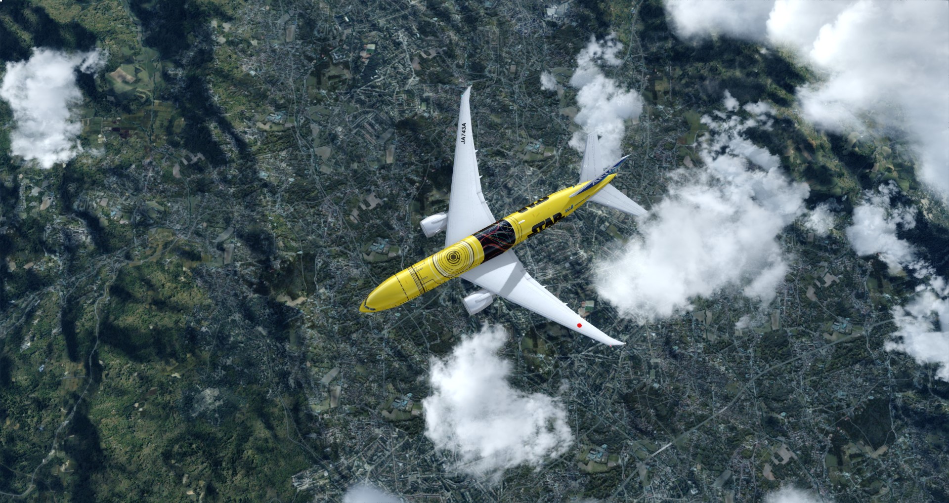 P3D V4 77L ANA Star Wars ZGGG-ZSPD-RJGG-7204 