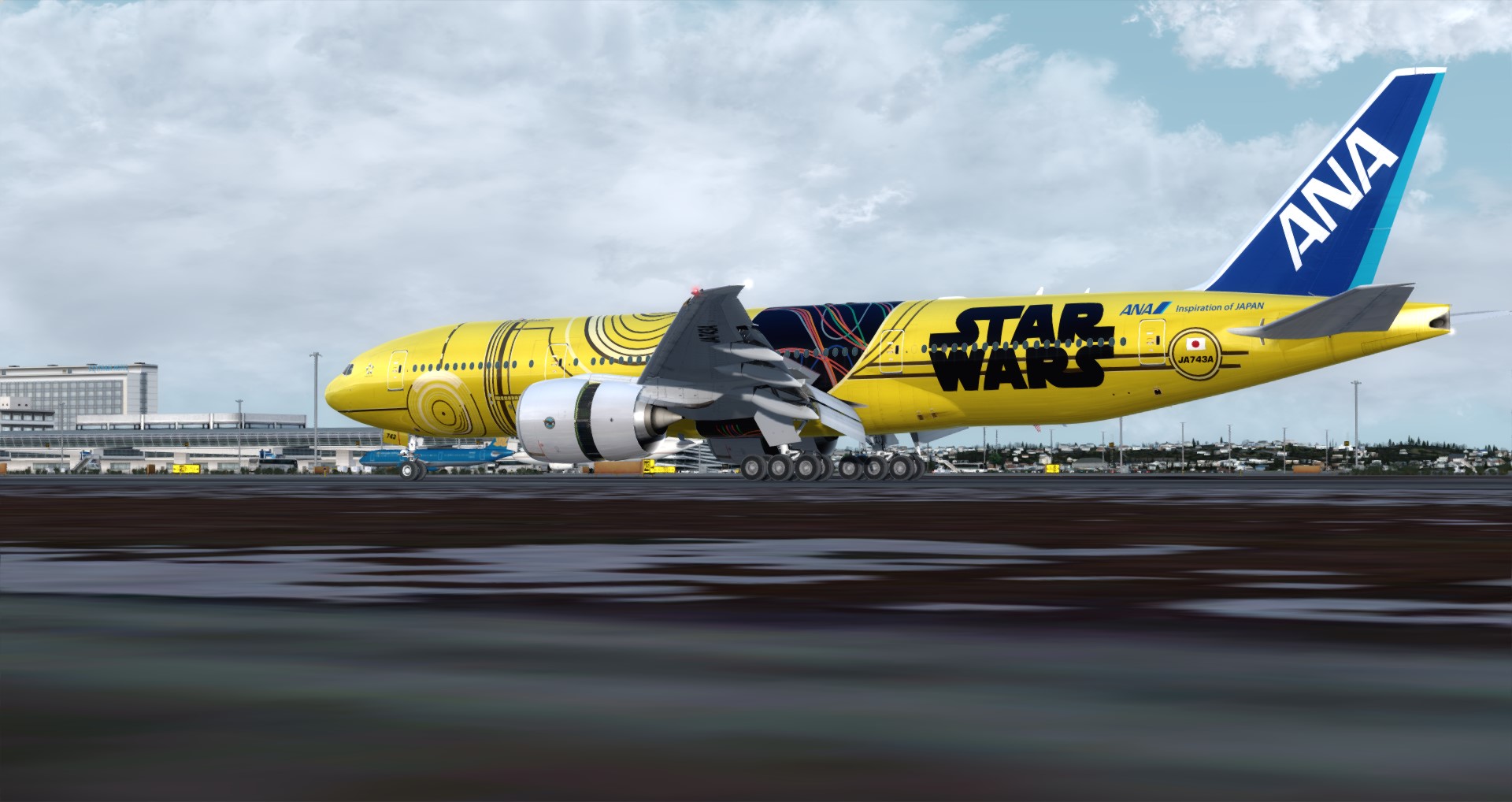 P3D V4 77L ANA Star Wars ZGGG-ZSPD-RJGG-4075 