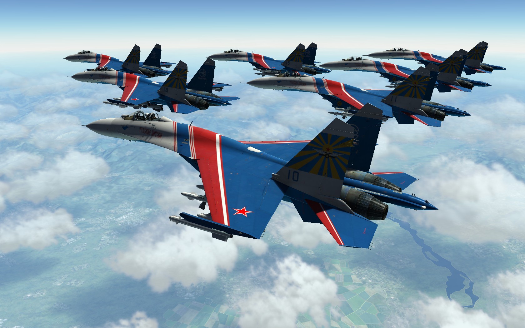 苏27飞行表演队 DCS WORLD游戏-3834 