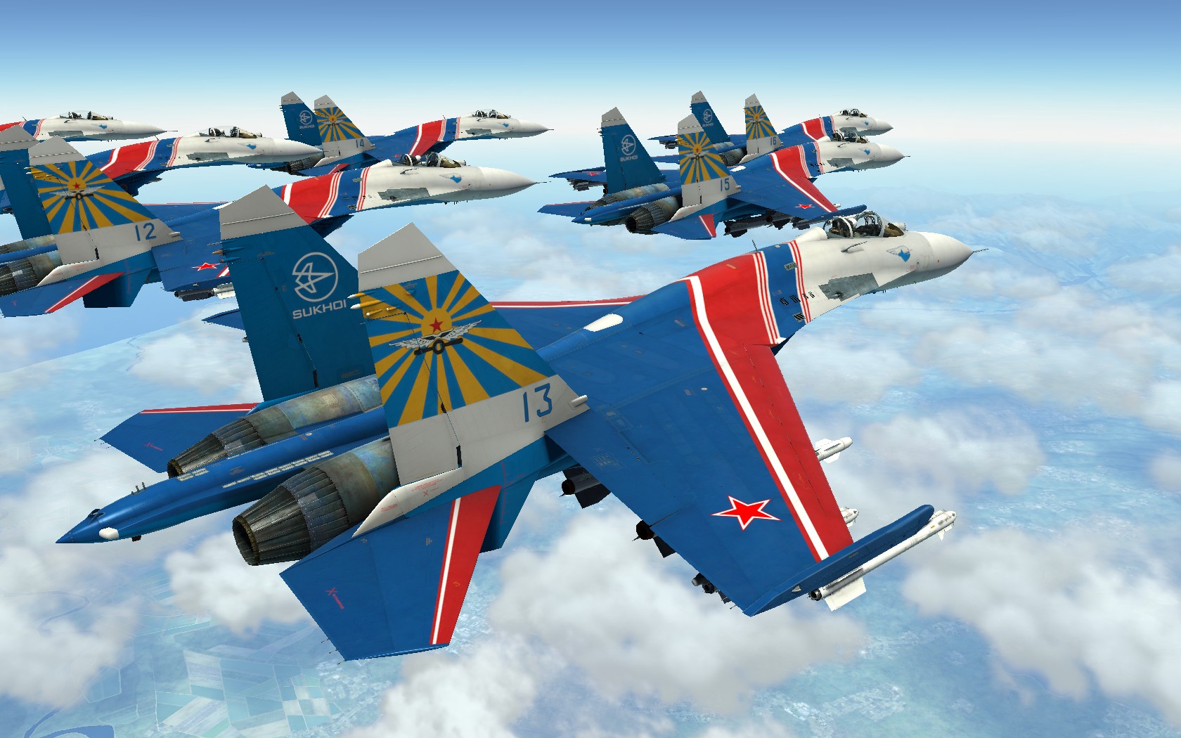 苏27飞行表演队 DCS WORLD游戏-7421 