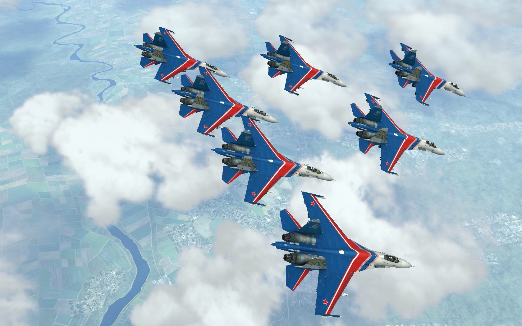 苏27飞行表演队 DCS WORLD游戏-3037 