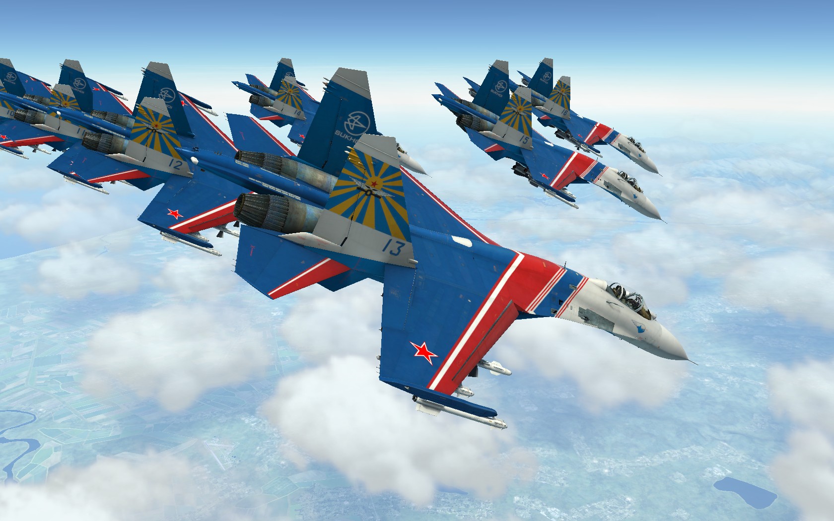 苏27飞行表演队 DCS WORLD游戏-8396 