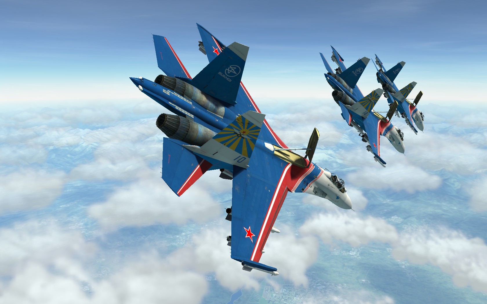 苏27飞行表演队 DCS WORLD游戏-5513 