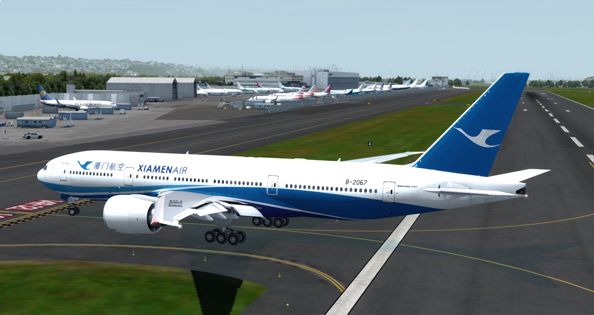P3D V4 77L XIAMEN AIR KPAE-KBFI Boeing factory-749 